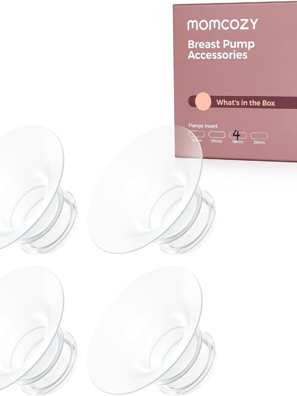 Momcozy  Original Breastfeeding Parts, Inserts 19mm, 4 Pack